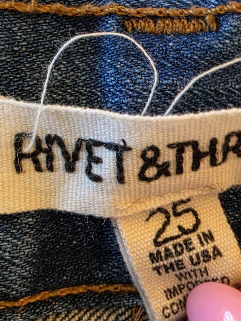 Madewell Rivet & Thread High-Rise Waist 25 - Picture 6 of 6